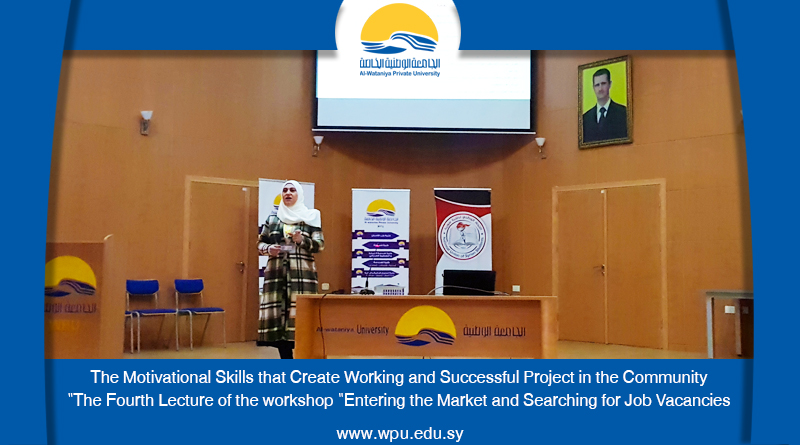 The Motivational Skills that Create Working and Successful Project in the Community The Fourth Lecture of the workshop “Entering the Market and Searching for Job Vacancies”