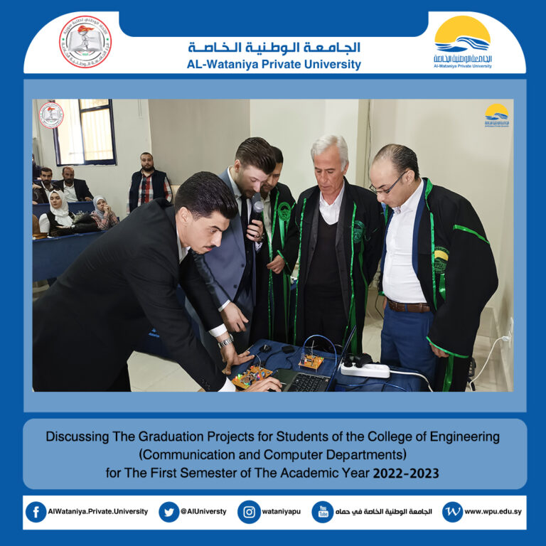 Discussing The Graduation Projects for Students of the College of Engineering (Communication and Computer Departments) for The First Semester of The Academic Year 2022-2023