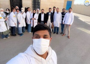 من أجواء رحلة علمية طلابية إلى معمل ريفا للأدوية في إدلب - الجامعة الوطنية الخاصة -