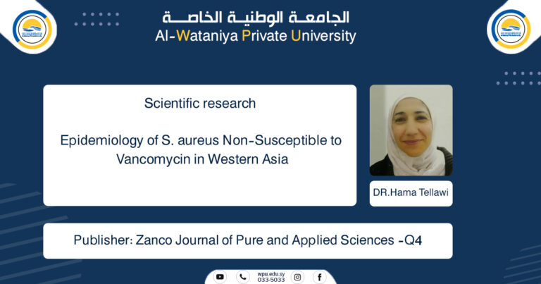 Epidemiology of S. aureus Non-Susceptible to Vancomycin in Western Asia