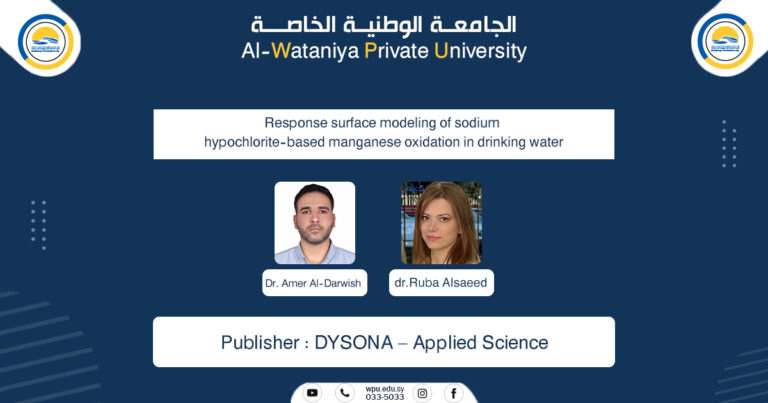 Response surface modeling of sodium hypochlorite-based manganese oxidation in drinking water