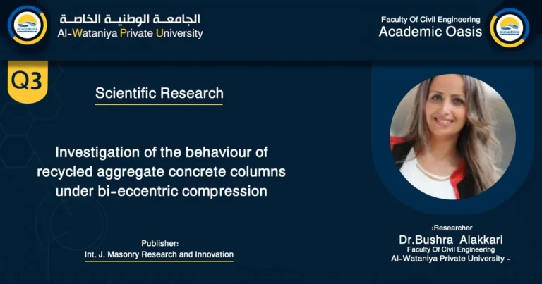 Scientific Research Investigation of the behaviour of recycled aggregate concrete columns under bi-eccentric compression