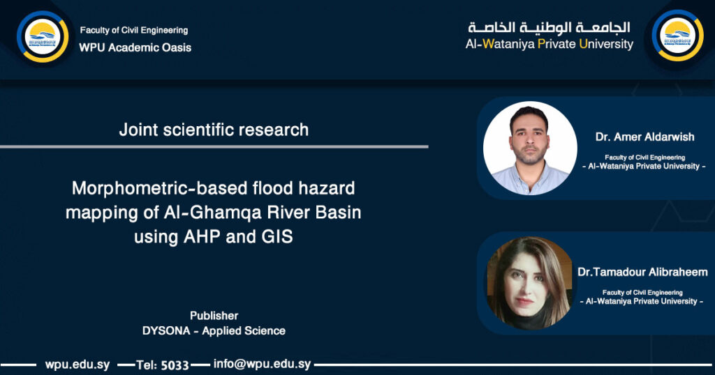 Morphometric-based flood hazard mapping of Al-Ghamqa River Basin using AHP and GIS