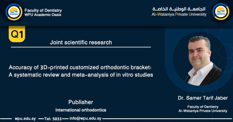 Accuracy of 3D-printed customized orthodontic bracket: A systematic review and meta-analysis of in vitro studies
