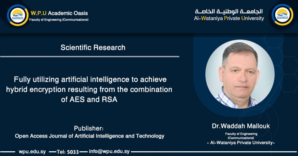 scientific research:Fully utilizing artificial intelligence to achieve hybrid encryption resulting from the combination of AES and RSA