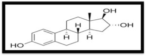 الشكل(1) الصيغة الكيميائية لهرمون الأستروجين